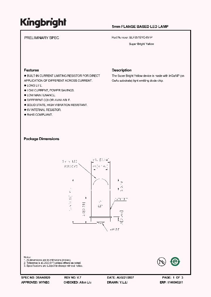 BLF051SYC-6V-P_3771381.PDF Datasheet