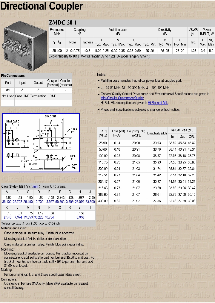 ZMDC-20-1BR_3780084.PDF Datasheet