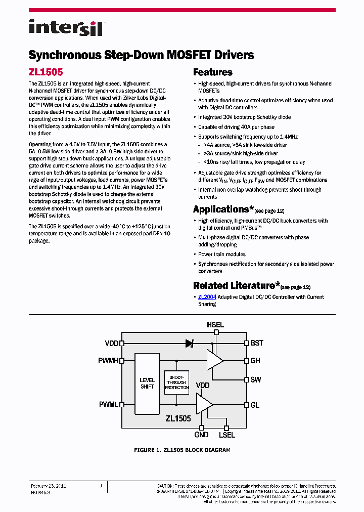 ZL1505ALNNT_3779719.PDF Datasheet