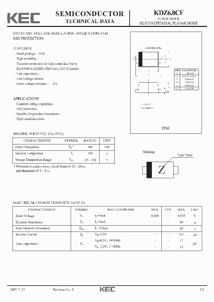 KDZ68CF_3775592.PDF Datasheet