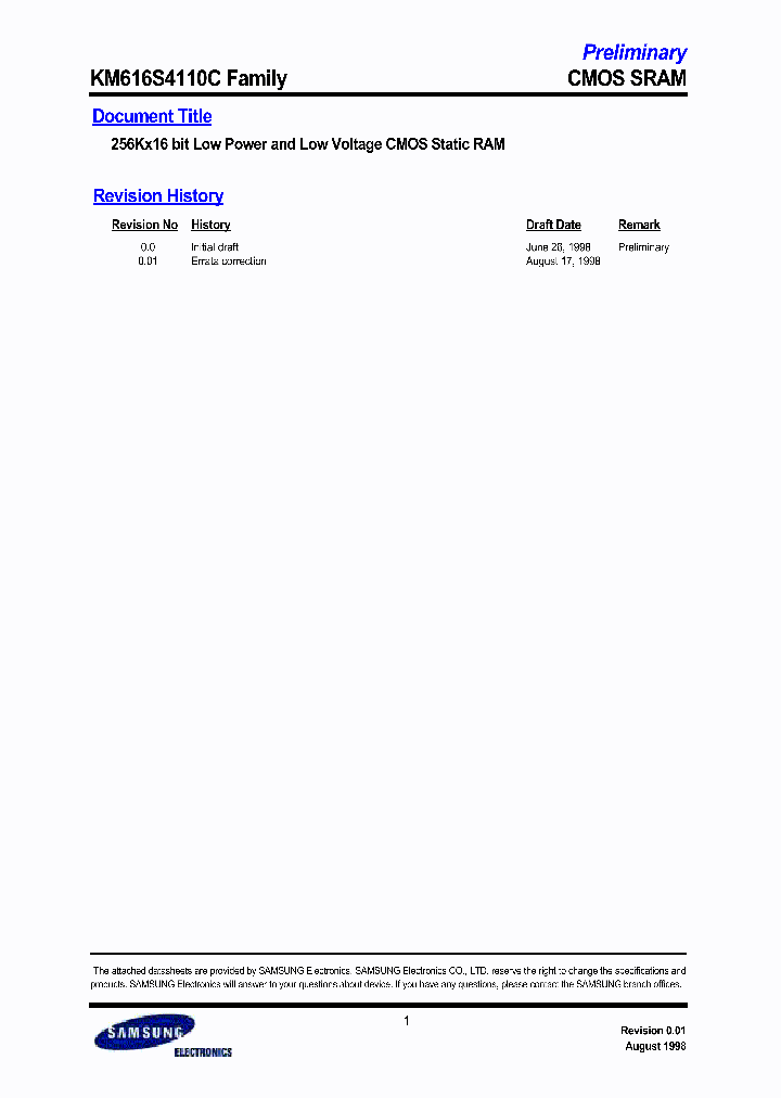 KM616S4110CLZI-10L_3779669.PDF Datasheet