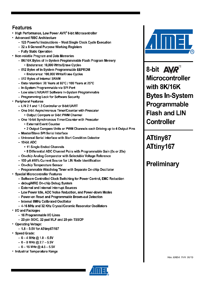 ATTINY167-XU_3793605.PDF Datasheet