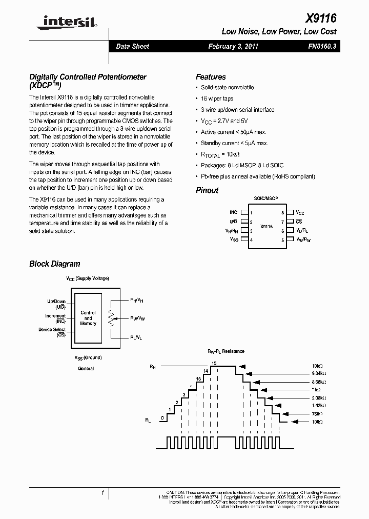 X9116WM8Z_4032455.PDF Datasheet