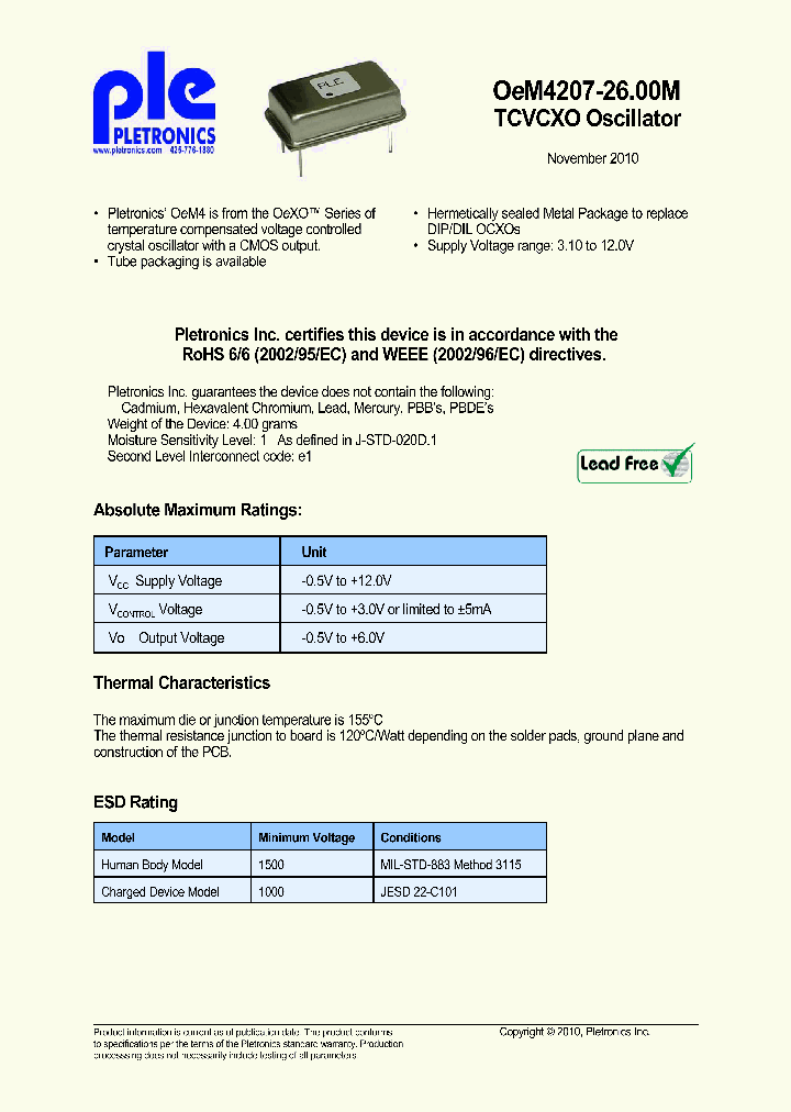 OEM4207-2600M_3808747.PDF Datasheet