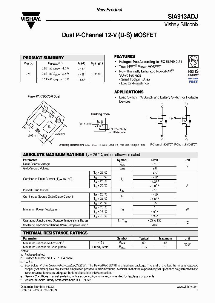 SIA913ADJ-T1-GE3_3817629.PDF Datasheet