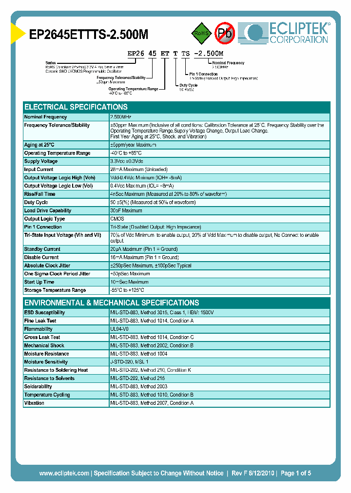 EP2645ETTTS-2500M_3819052.PDF Datasheet