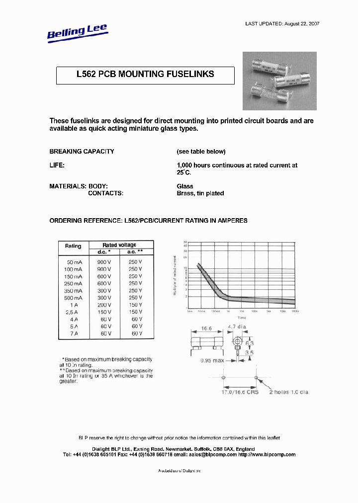 L562PCB25A_3820032.PDF Datasheet