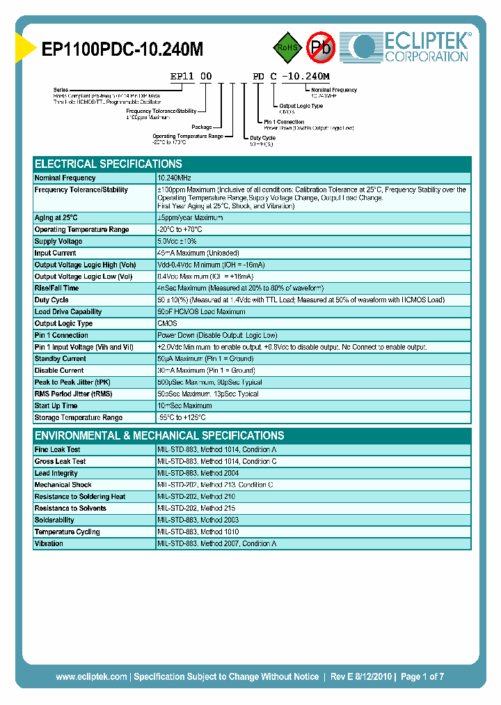 EP1100PDC-10240M_3821144.PDF Datasheet