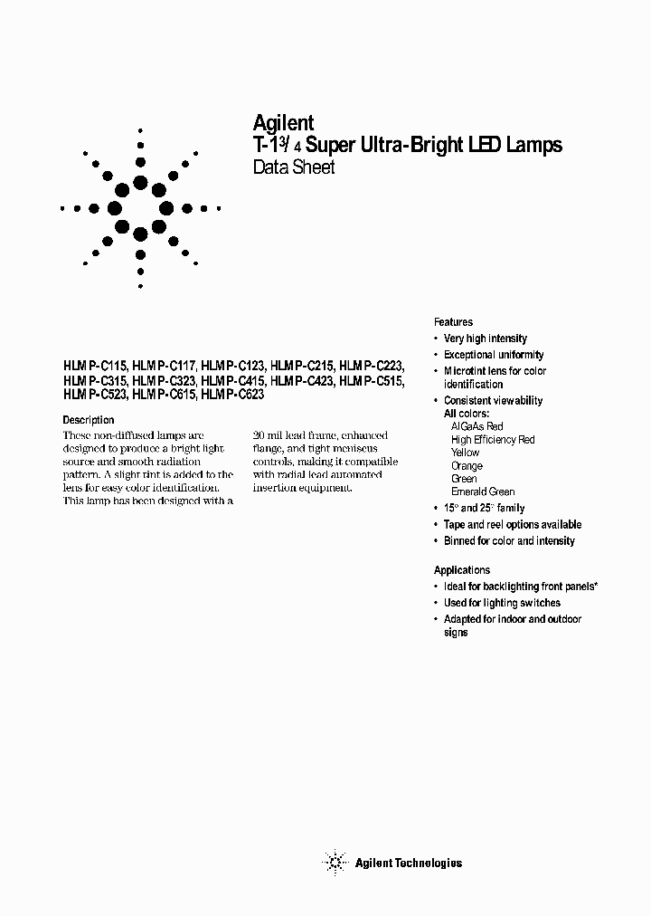 HLMP-C423-P0001_3822764.PDF Datasheet
