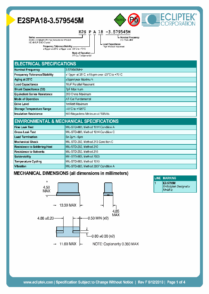 E2SPA18-3579545M_3820226.PDF Datasheet