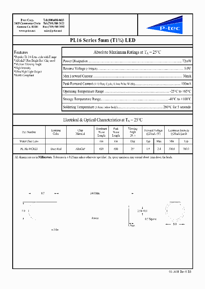 PL16E-WCR23_4076995.PDF Datasheet