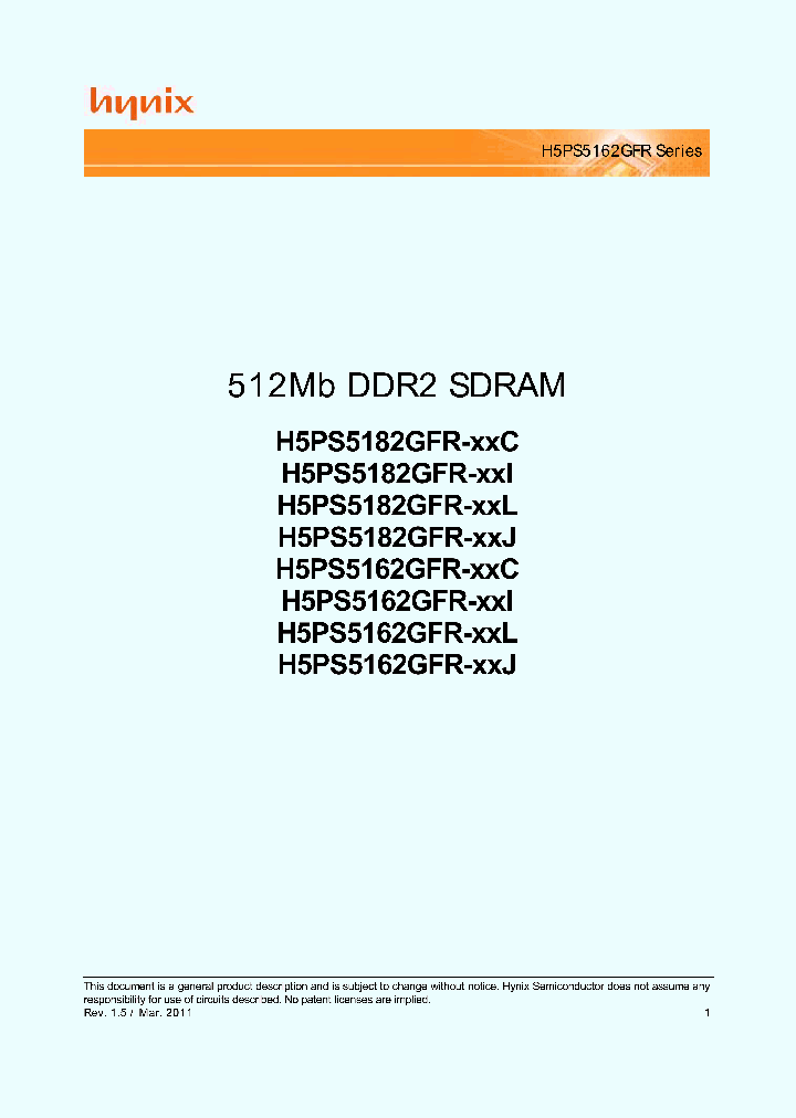 H5PS5162GFR-S5L_3836622.PDF Datasheet