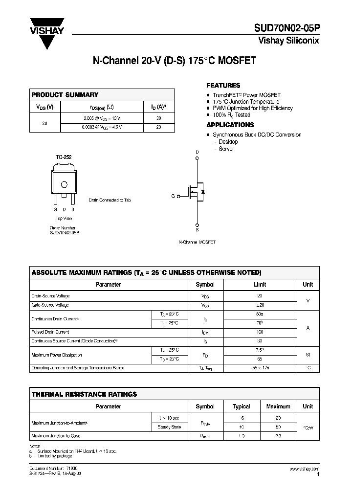 SUD70N02-05P-T4-E3_3836944.PDF Datasheet