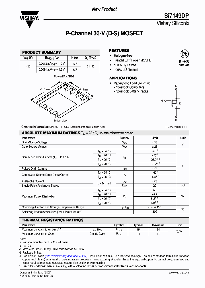 SI7149DP-T1-GE3_3836905.PDF Datasheet