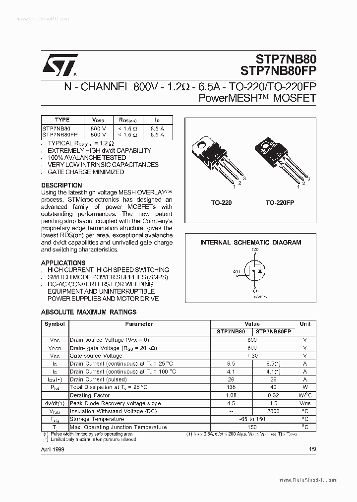 P7NB80FP_4086612.PDF Datasheet