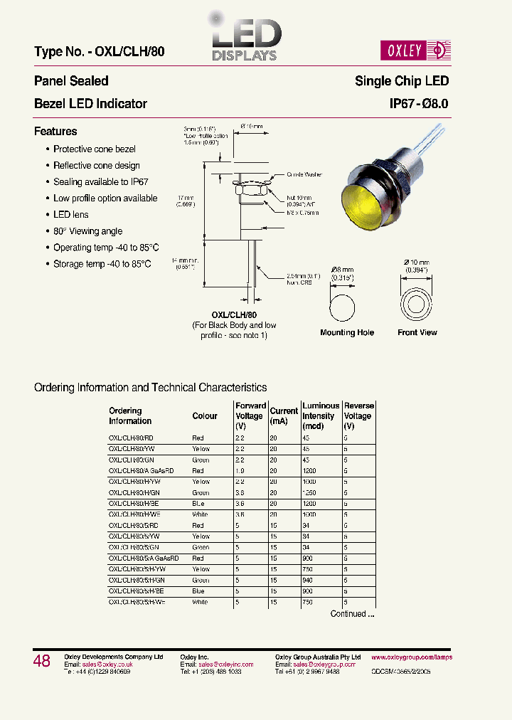 OXLCLH8012ALGAASRD_3843378.PDF Datasheet
