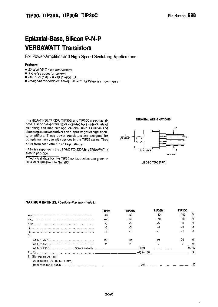 TIP30A-DR6260_3848841.PDF Datasheet