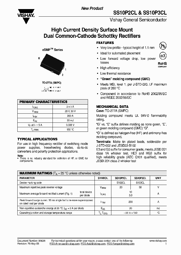 SS10P3CLHG386A_3850035.PDF Datasheet