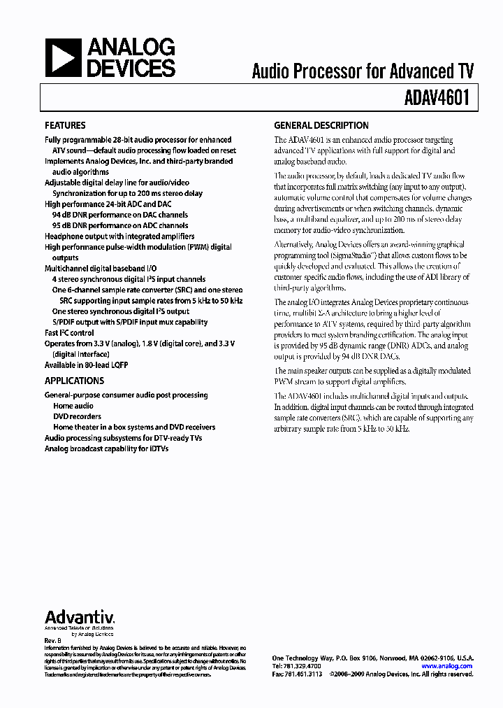 ADAV4601BSTZ_3859125.PDF Datasheet