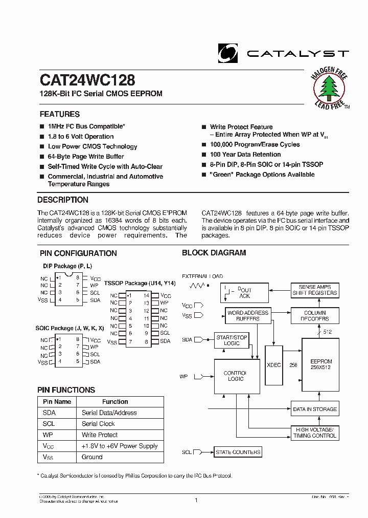 CAT24WC12833PA-18TE13_3861414.PDF Datasheet