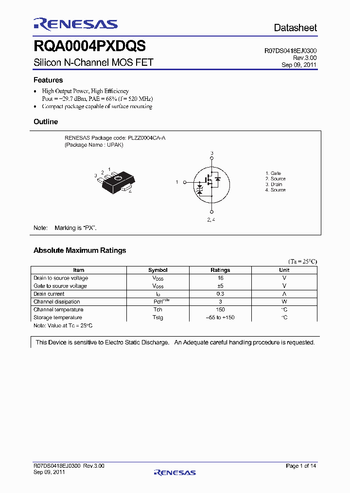 RQA0004PXDQS11_4117529.PDF Datasheet