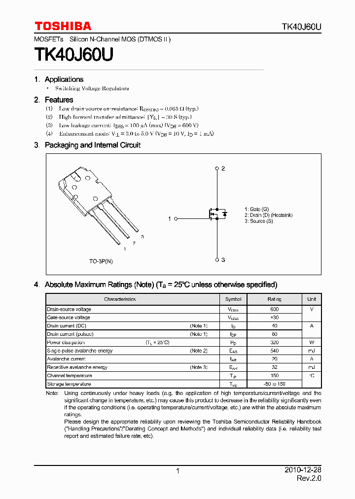 TK40J60U_3885953.PDF Datasheet
