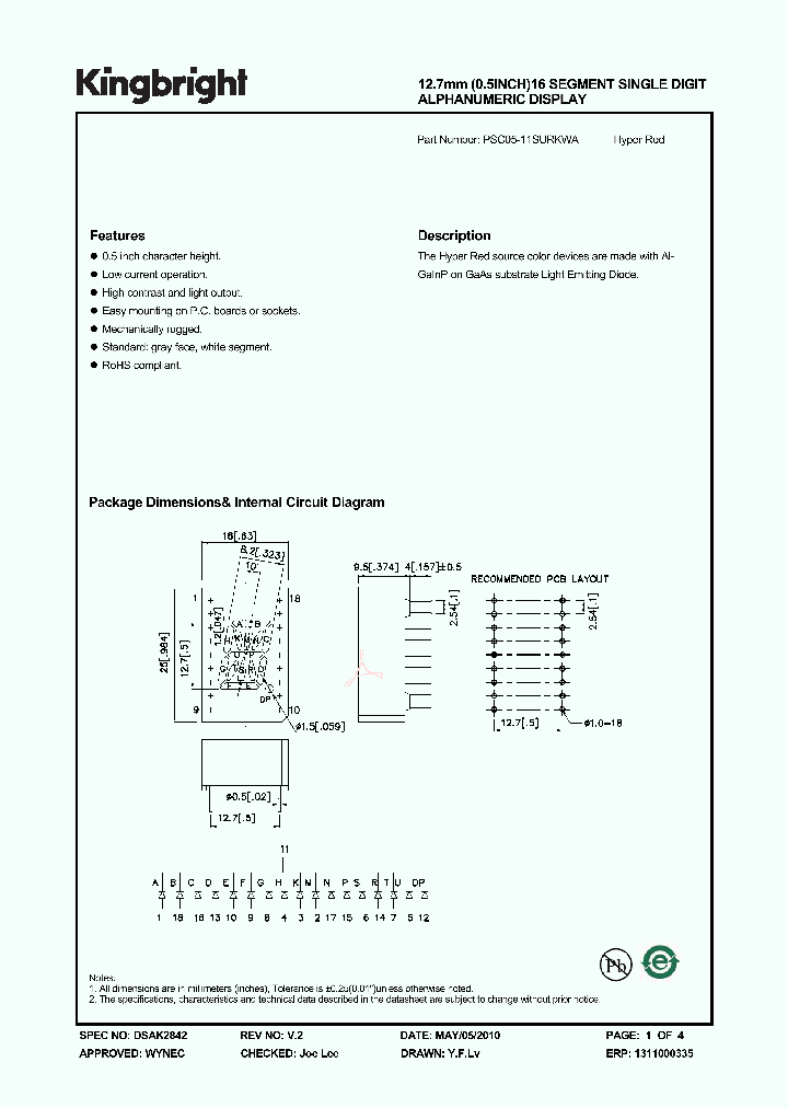 PSC05-11SURKWA_3895631.PDF Datasheet