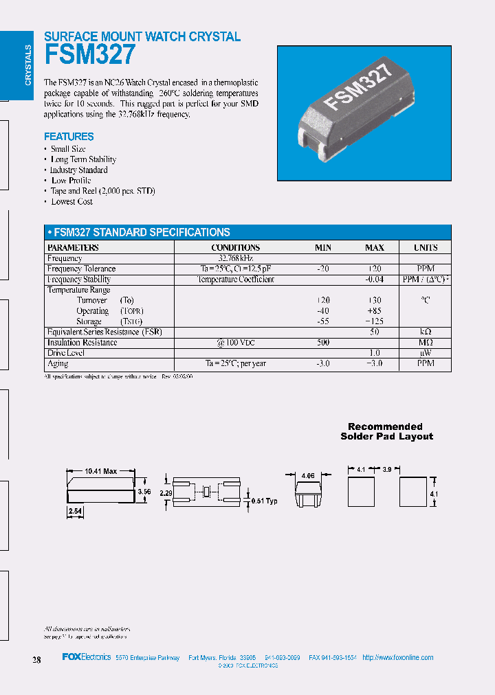 FSM32732768KHZEZM12510_3896623.PDF Datasheet