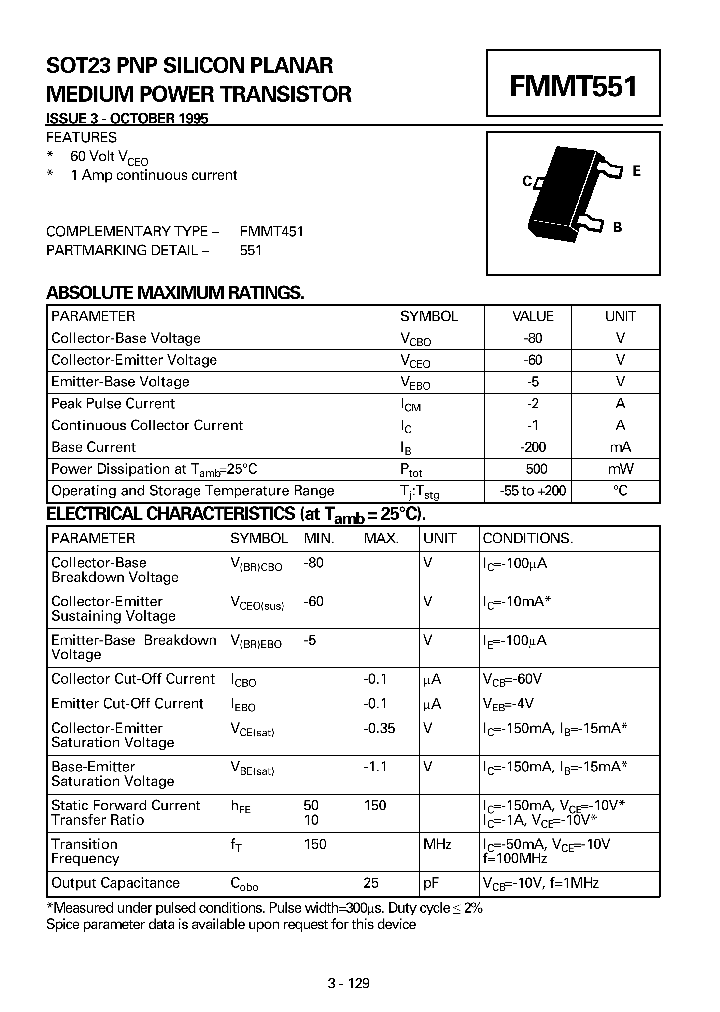 FMMT551_4141110.PDF Datasheet