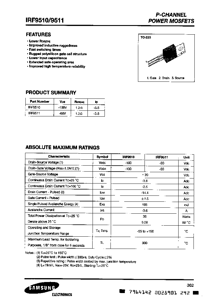 IRF9511_3905966.PDF Datasheet