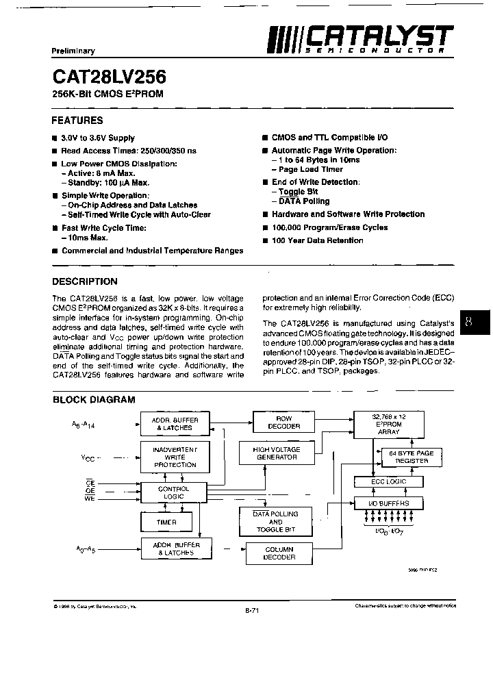 CAT28LV256G-30TE13_3906218.PDF Datasheet