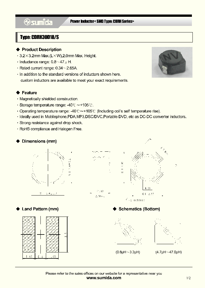 CDRH30D18SNP-330NC_3913904.PDF Datasheet