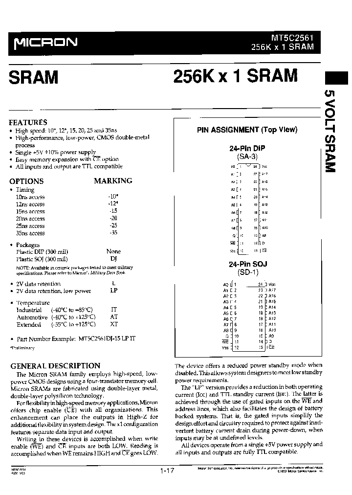 MT5C2561DJ-35LPTR_3920024.PDF Datasheet