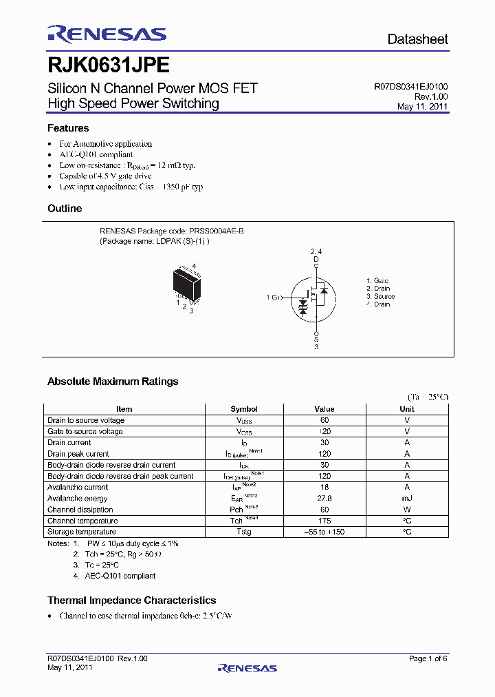 RJK0631JPE_4152072.PDF Datasheet