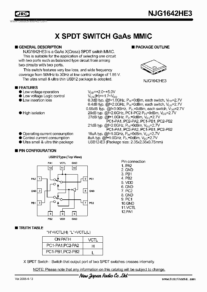 NJG1642HE3_4174127.PDF Datasheet