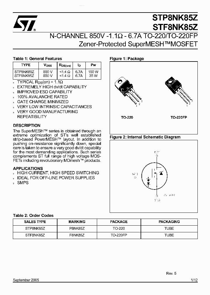 STF8NK85Z_4178594.PDF Datasheet