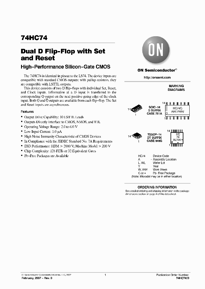 74HC74DR2_3994372.PDF Datasheet