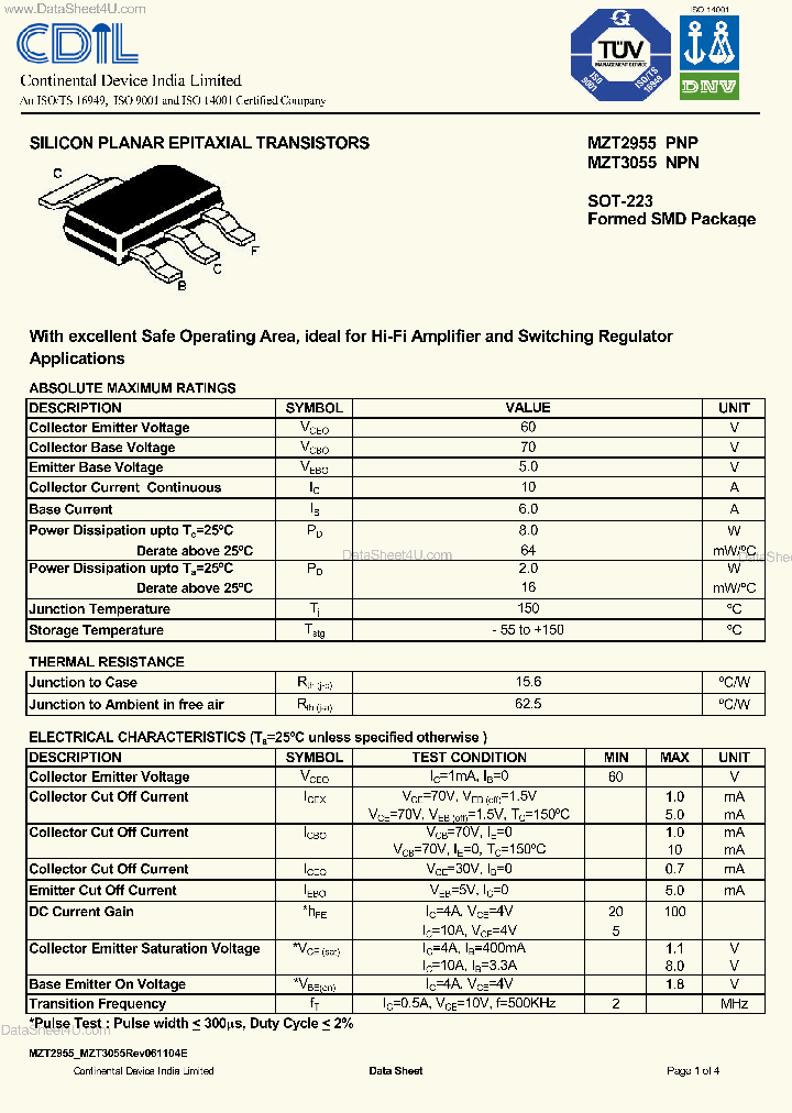 MZT2955_4185092.PDF Datasheet