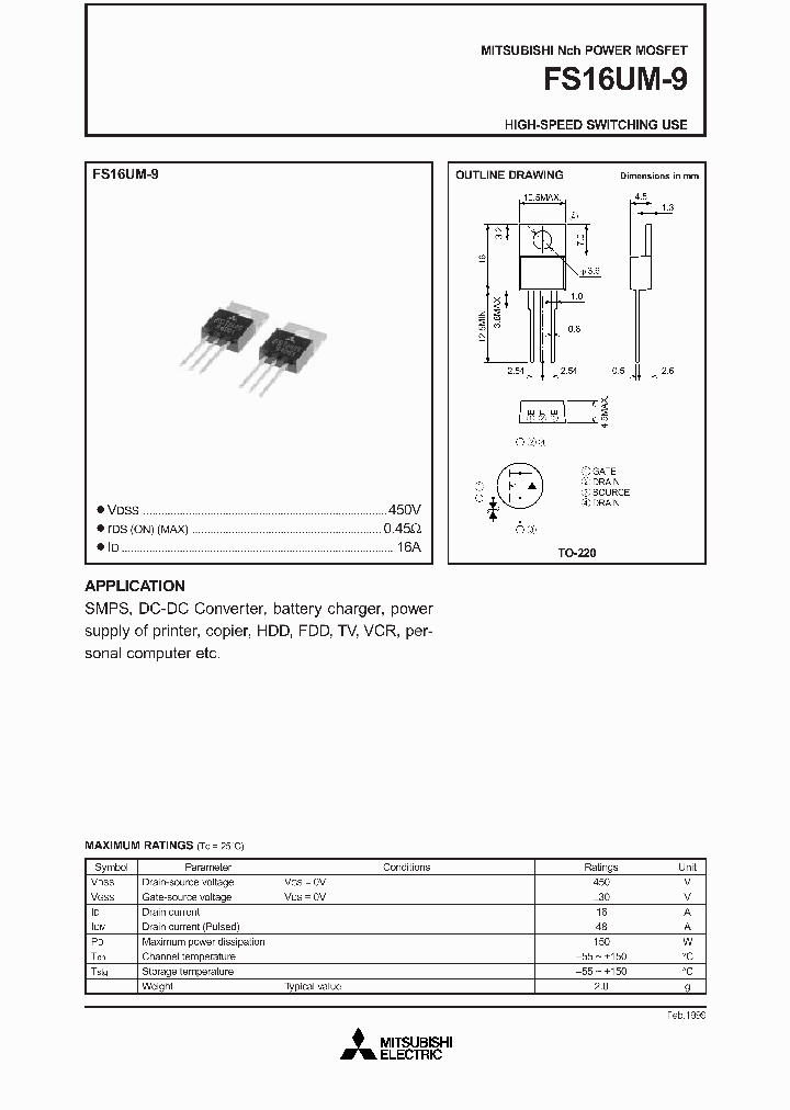 FS16UM-9_4188752.PDF Datasheet