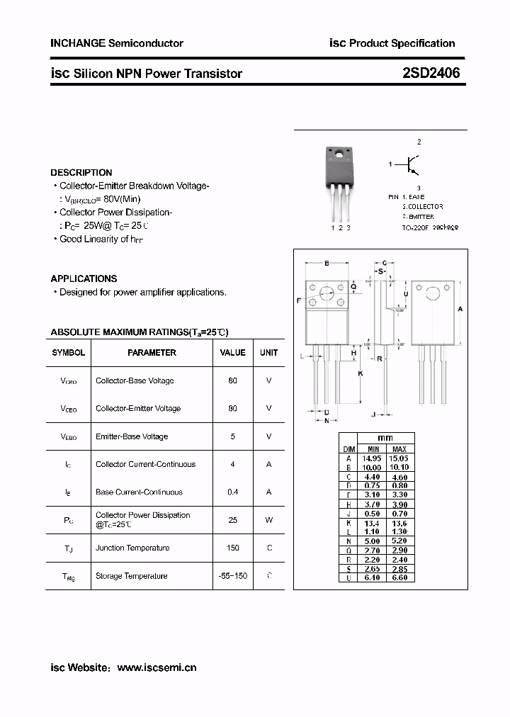 2SD2406_4206152.PDF Datasheet