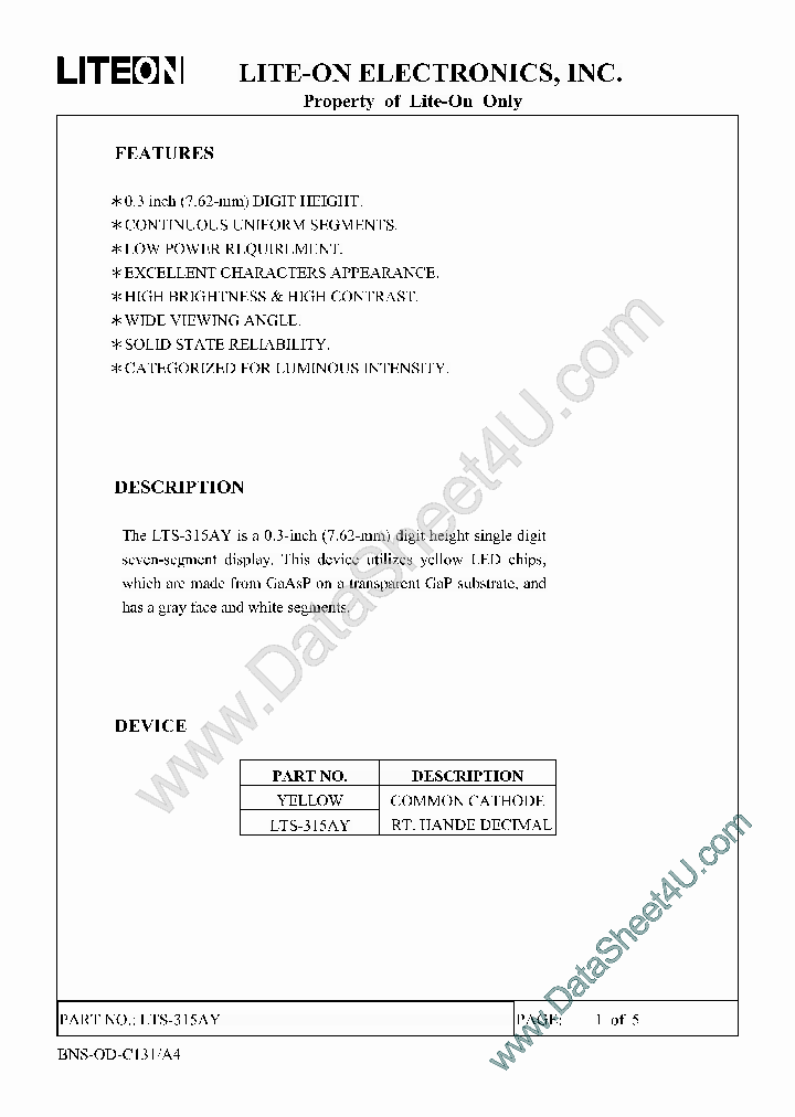 LTS-315AY_4226587.PDF Datasheet