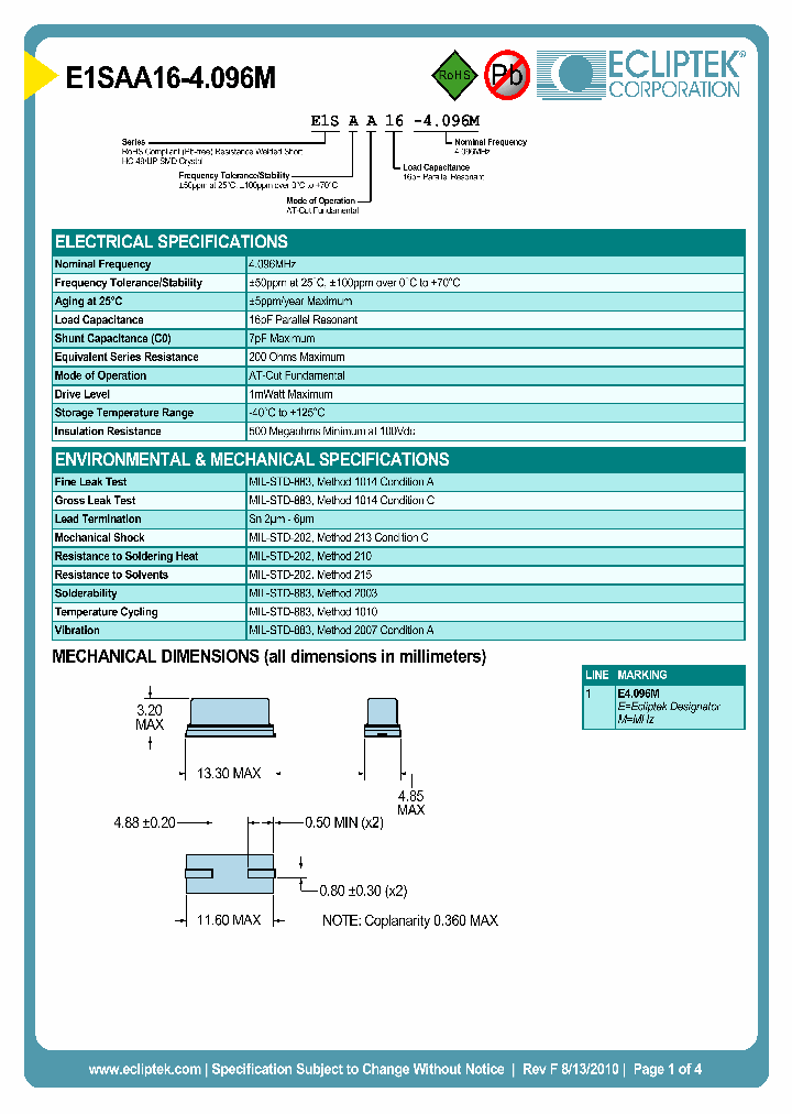 E1SAA16-4096M_4139340.PDF Datasheet