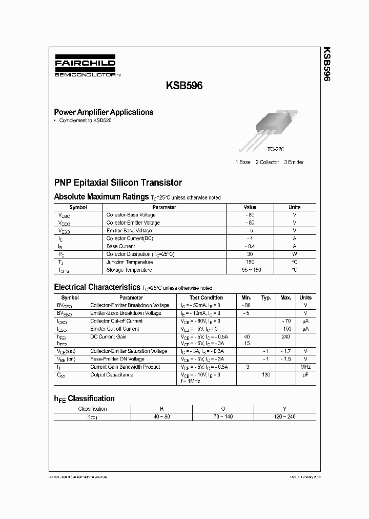 KSB596OTU_4169215.PDF Datasheet