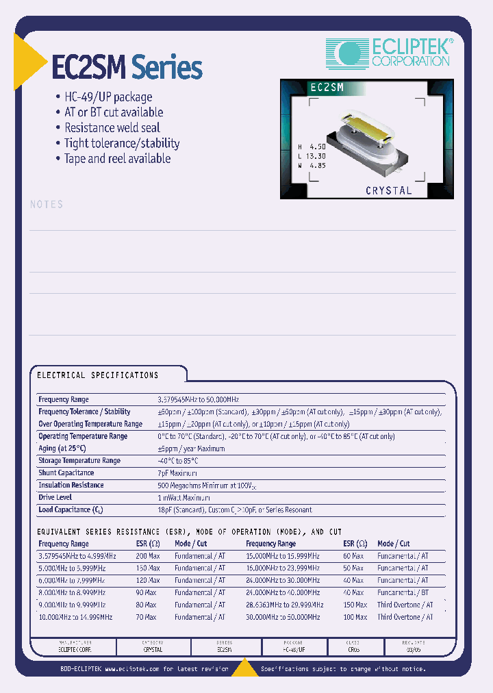 EC2SMA-10000M_4183236.PDF Datasheet