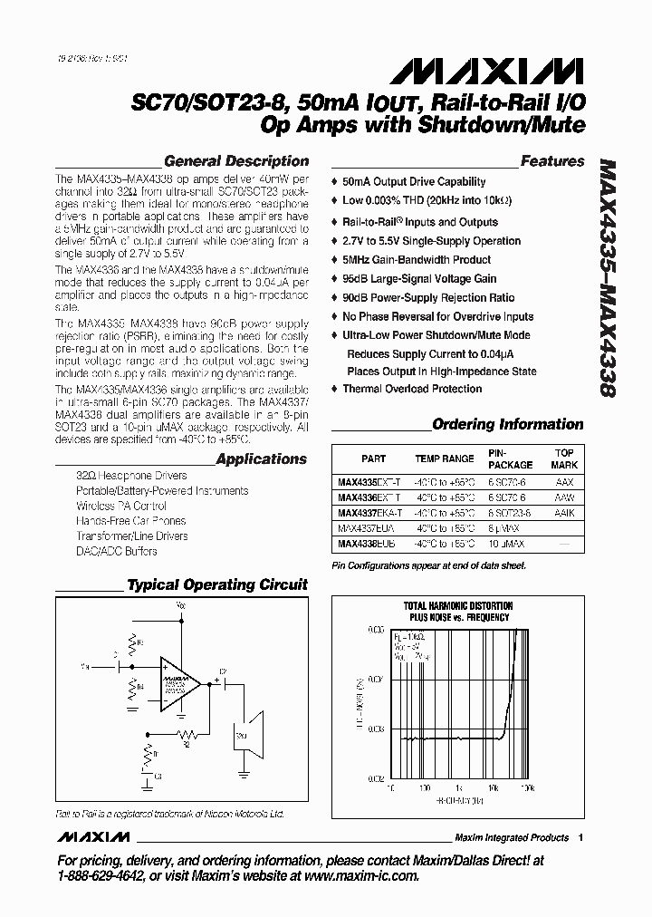 MAX4336EXTT_4193019.PDF Datasheet