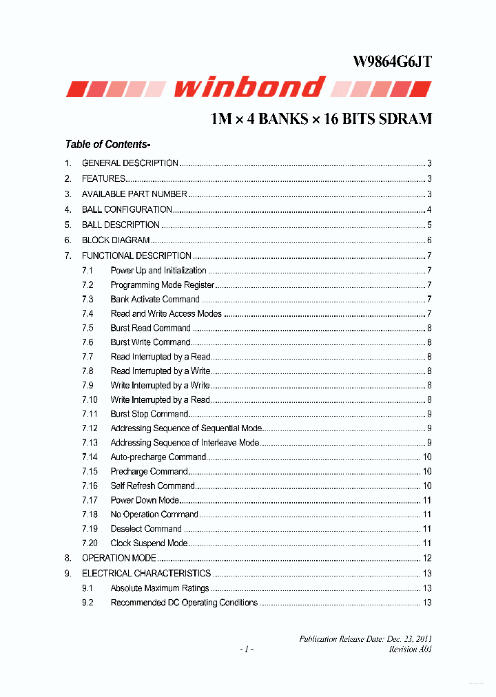 W9864G6JT_4264721.PDF Datasheet