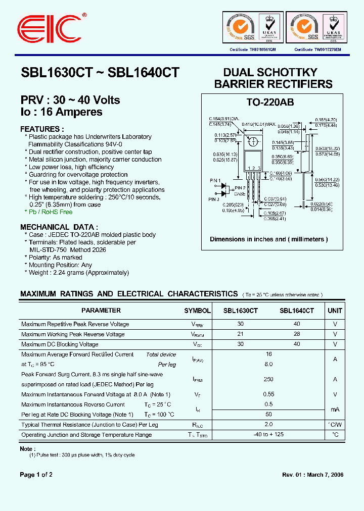 SBL1630CT_4267170.PDF Datasheet