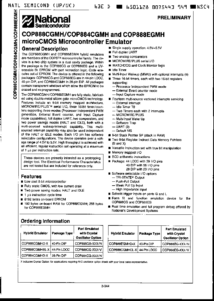 COP888CGMHEL-1_4261879.PDF Datasheet