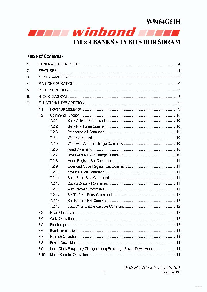 W9464G6JH_4270866.PDF Datasheet