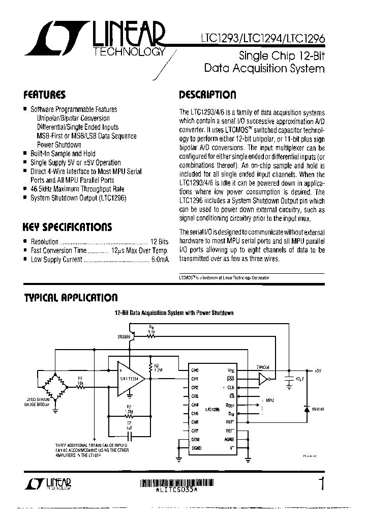 LTC1293BCNPBF_4302265.PDF Datasheet